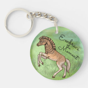 Quagga "Embrace the moment" Sleutelhanger