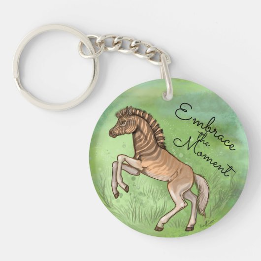 Quagga "Embrace the moment" Sleutelhanger (Voorkant)
