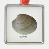 Quahog Clam Metalen Ornament (Voorkant)
