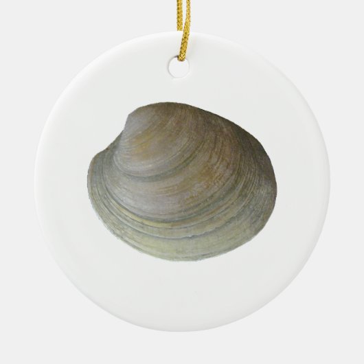 Quahog Clam (zonder titel) Keramisch Ornament (Voorkant)