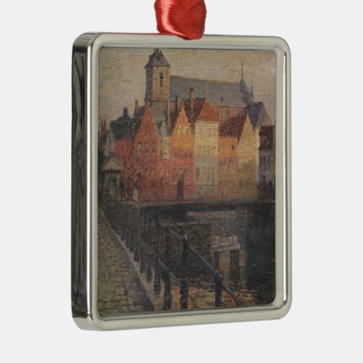 Quai de la Paille, Brugge Metalen Ornament (Rechts)