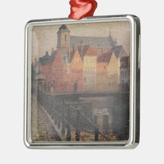 Quai de la Paille, Brugge Metalen Ornament (Links)