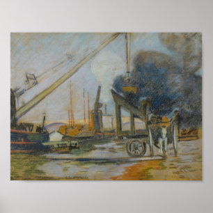 Quai de la Rapée, Parijs (1884) Armand Guillaumin Poster