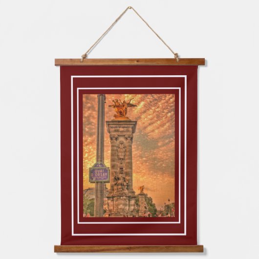 Quai d'Orsay Paris France Architecture Hangend Wandkleed (Voorkant)