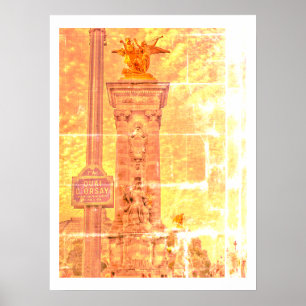 Quai d'Orsay Pont Alexandre III Parijs Poster