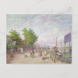 Quai du Point du Jour, Boulogne Billancourt, 1897 Briefkaart