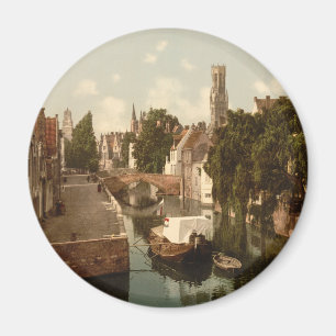 Quai Vert, Brugge, België Magneet