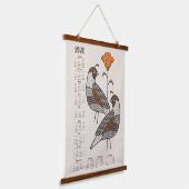 Quail and Poppy 2026 Calendar V2 ©studioxtine Hangend Wandkleed (Gebogen)