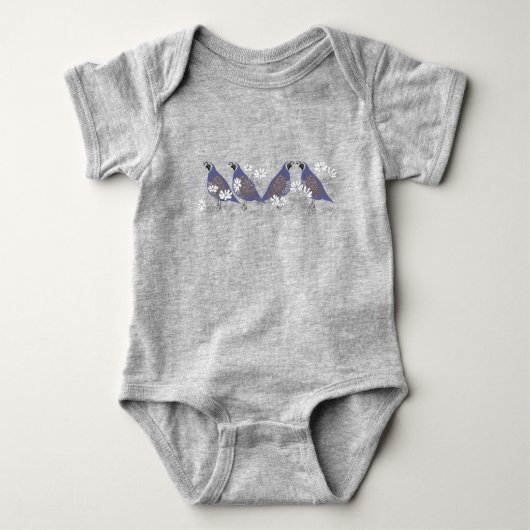 Quail Baby Bodysuit (Voorkant)