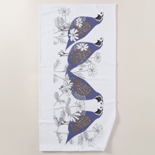 Quail Beach Towel Strandlaken (Voorkant)
