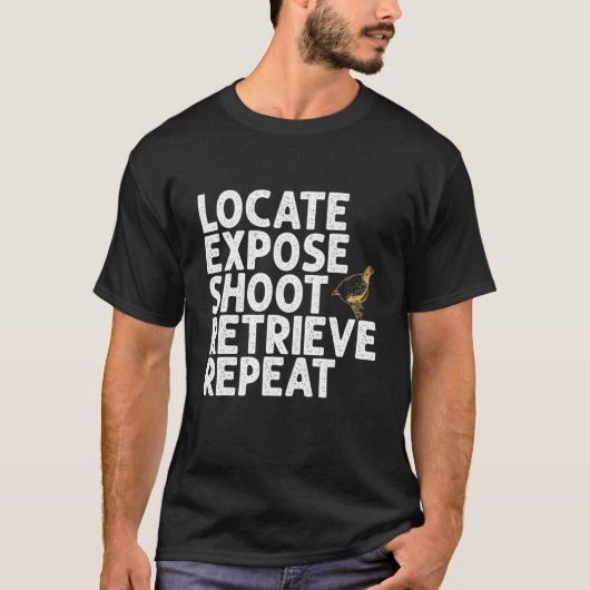 Quail Bird Hunting T-shirt (Voorkant)