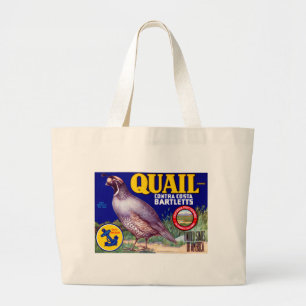 Quail Brand Contra Costa Bartletts Grote Tote Bag