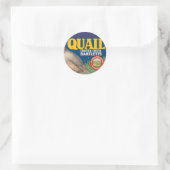 Quail Brand Contra Costa Bartletts Ronde Sticker (Tas)