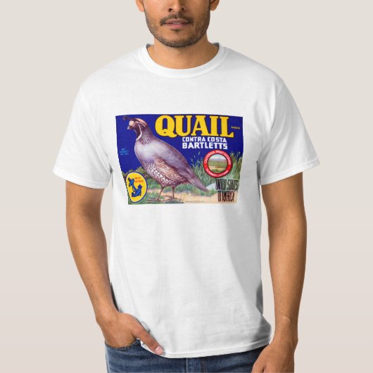 Quail Brand Contra Costa Bartletts T-shirt (Voorkant)