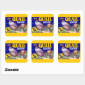 Quail Brand Contra Costa Bartletts Vierkante Sticker (Vel)