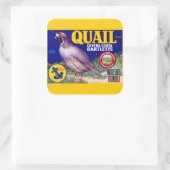 Quail Brand Contra Costa Bartletts Vierkante Sticker (Tas)