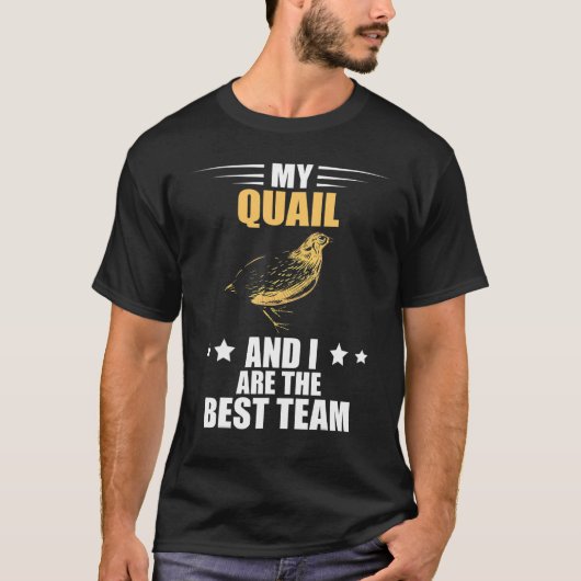 Quail Breeder Best Team Quail Bird Breeding T-shirt (Voorkant)
