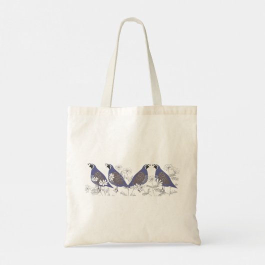 Quail Canvas tas (Achterkant)