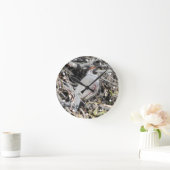 Quail Clock van Male Gambel Ronde Klok (Huis)