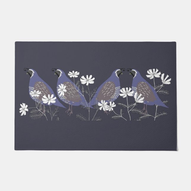 Quail Doormat Deurmat (Voorkant)