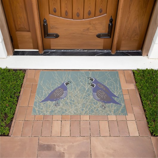 Quail Doormat Deurmat (Buiten)