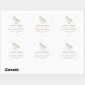 Quail Egg Carton Label Personalize for Farm, Coop (Vel)