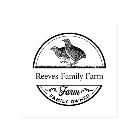 Quail Egg Stamp Rubberstempel (Afrduk)