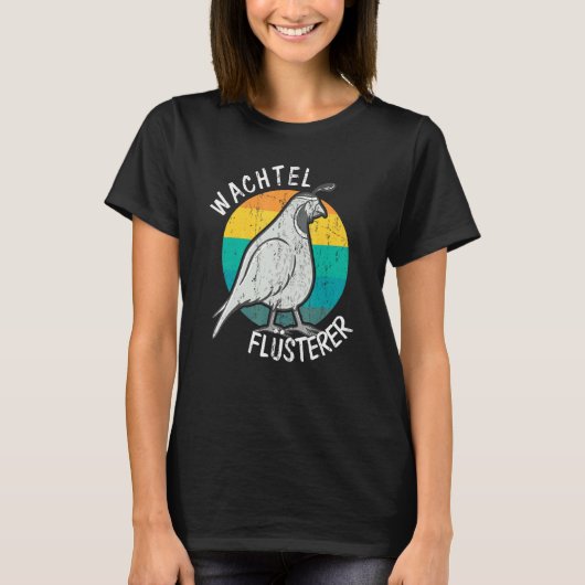 Quail Eigenaar Quail Whisperer T-shirt (Voorkant)