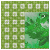 Quail Fabric voor groene controle Stof (Close Up)