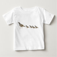 Quail Family Baby T-Shirt