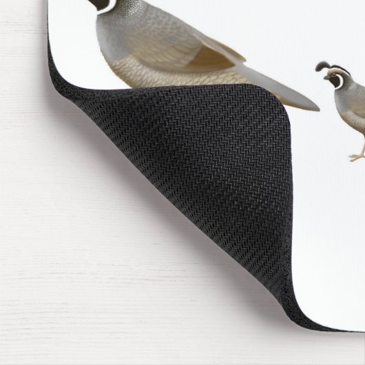 Quail Family Mousepad Muismat (Hoek)
