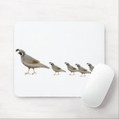 Quail Family Mousepad Muismat (Met muis)