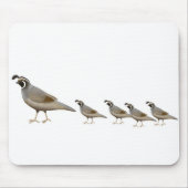 Quail Family Mousepad Muismat (Voorkant)