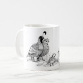 Quail Family Out Koffiemok (Voorkant links)