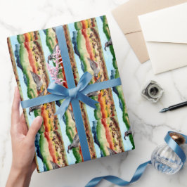 Quail Family Southwestern - verpakkingspapier Cadeaupapier