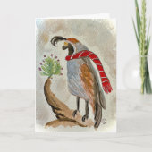 Quail Holiday-kaart Kaart (Voorkant)