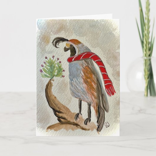Quail Holiday-kaart Kaart (Voorkant)
