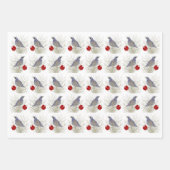Quail Holiday Wrapping Paper Sheets (Voorkant)