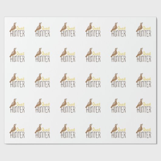 Quail Hunter Cadeaupapier (Vlak)