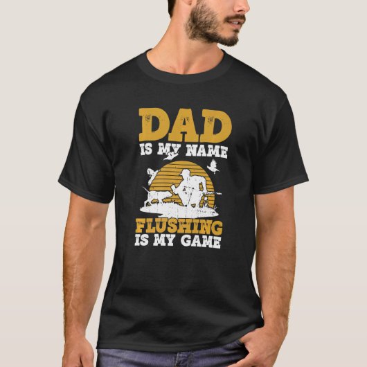 Quail Hunter Dad And Upland Game Hunting Father T-shirt (Voorkant)