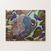Quail in Struik Puzzle Legpuzzel (Horizontaal)