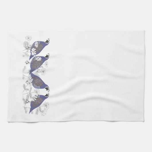 Quail Kitchen Towel Theedoek (Horizontaal)