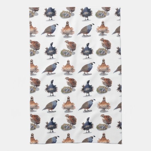 Quail Kitchen Towel Theedoek (Verticaal)