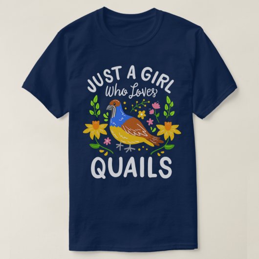 Quail Lover Quail Eigenaar T-shirt (Design voorkant)
