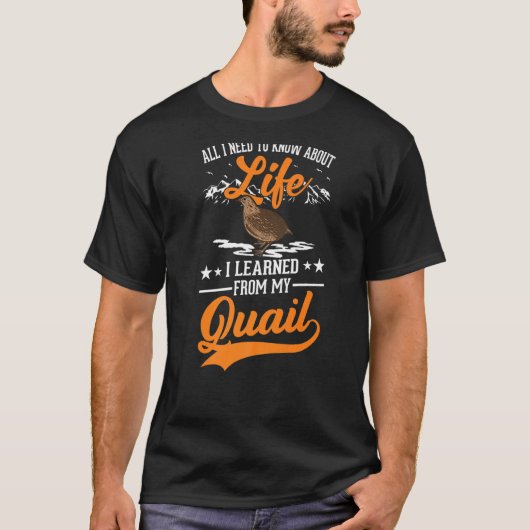 Quail Quail Breeder Quail Farmer T-shirt (Voorkant)