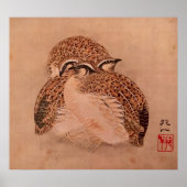 Quail Trio Poster (Voorkant)