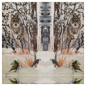 Quail Wolf Fabric Stof (Close Up)
