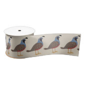Quails Satin Ribbon Satijnen Lint (Spoel)