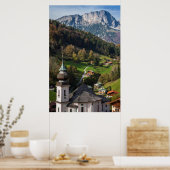 Quaint bavarian village, Germany Poster (Keuken)