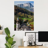 Quaint bavarian village, Germany Poster (Thuiskantoor)